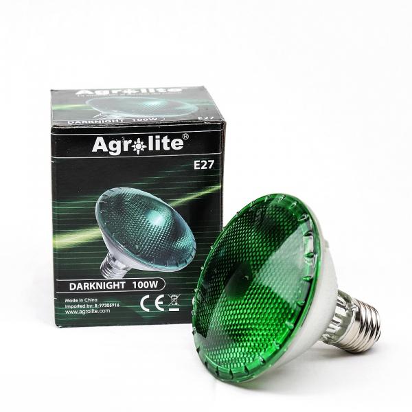 Halogène Plantes Lampe Vert Agrolite Dark Night e27 240 V 100 W 