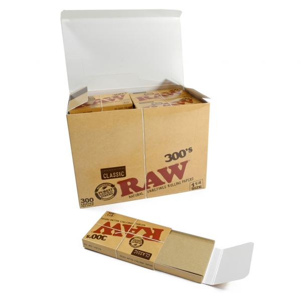 Feuilles classic raw 300's 1 ¼ (Boîte 40 unités)