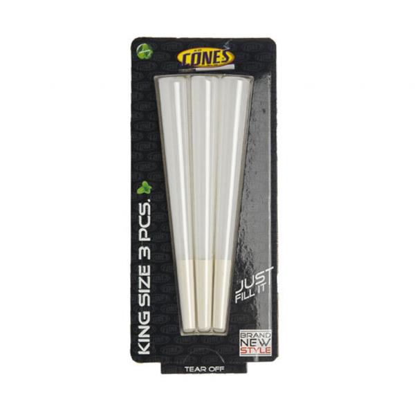 Cones Blister Pack King Size 3 pcs. (109 mm) (Pack of 3)