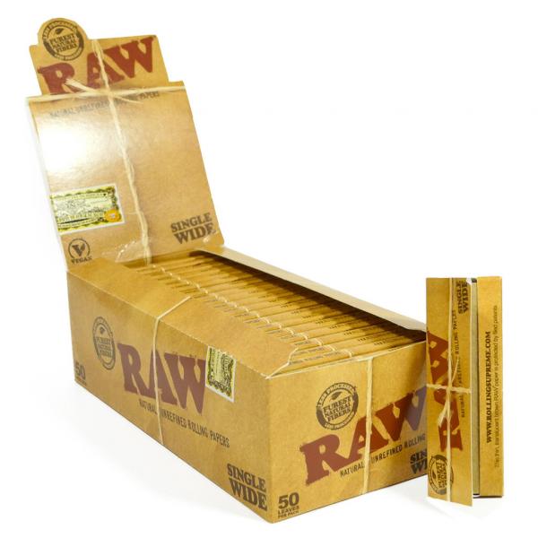 Raw Single Wide Classic Paper (Box of 50)